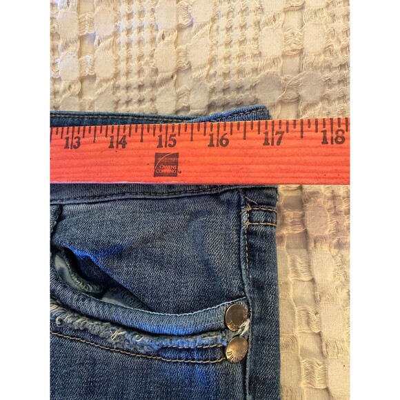 Decree Distressed Womens Jeans Size 9 Bootcut Lowrise Stylish Classy Comfortable - Picture 10 of 12